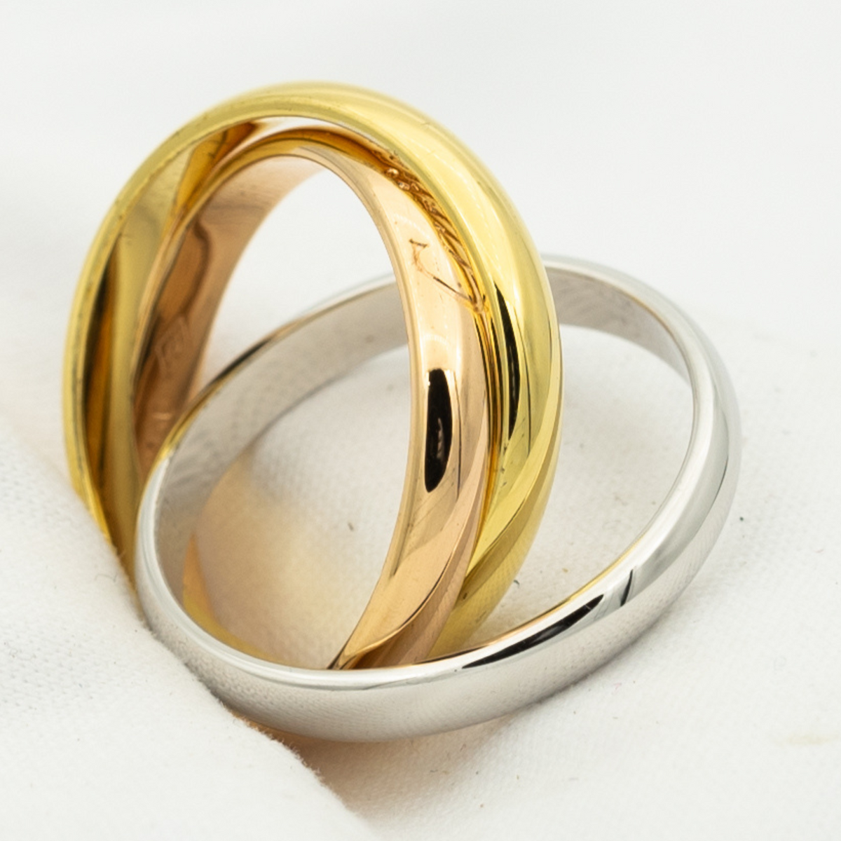 [⭐Shinejoy Jewelry]トリニティリング ゴールド ピンクゴールド シルバー