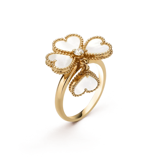 [⭐Shinejoy]SWEET CLOVER WEISSER MOP-RING