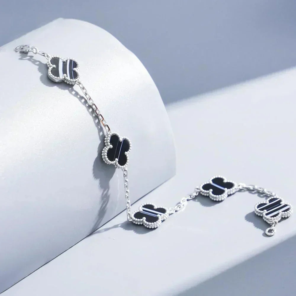 [⭐Shinejoy] クローバー5モチーフ パルサーストーンブレスレットコレクション