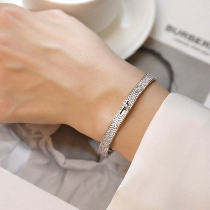 [⭐Shinejoy]KELLY BRACELET DIAMOND PAVED