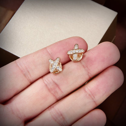 [⭐Shinejoy]ゴールドダイヤモンドピアス