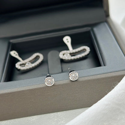 [⭐Shinejoy]ムーヴ ウノ シルバー ダイヤモンド ピアス