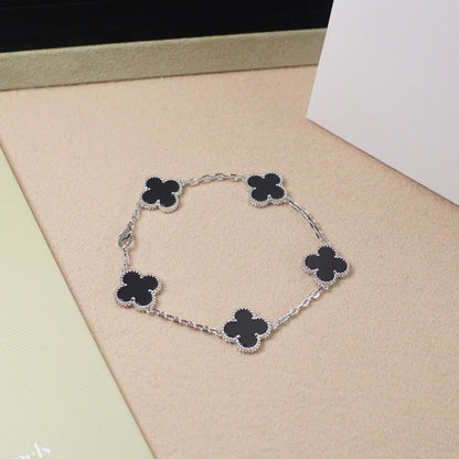 [⭐Shinejoy] CLOVER 5 MOTIF ONYXS BRACELET COLLECTION