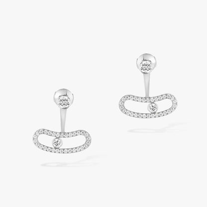 [⭐Shinejoy]ムーヴ ウノ シルバー ダイヤモンド ピアス