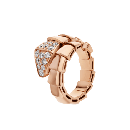 [⭐Shinejoy]SERPENTI RING ROSÉGOLD DIAMANT