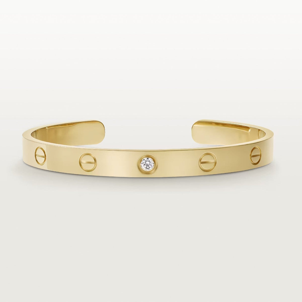 [⭐Shinejoy]LOVE ARMBAND 6,1MM 1 DIAMANT OFFENER REIF