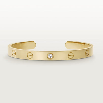 [⭐Shinejoy]LOVE ARMBAND 6,1MM 1 DIAMANT OFFENER REIF