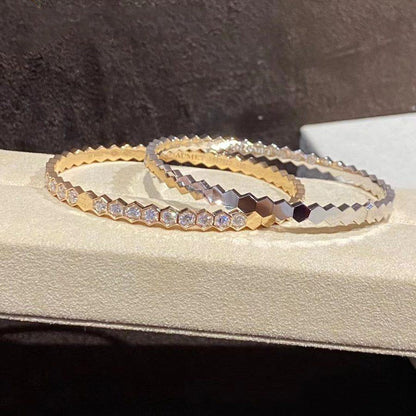 [⭐Shinejoy]BEE LOVE GOLDARMBAND VOLL DIAMANT
