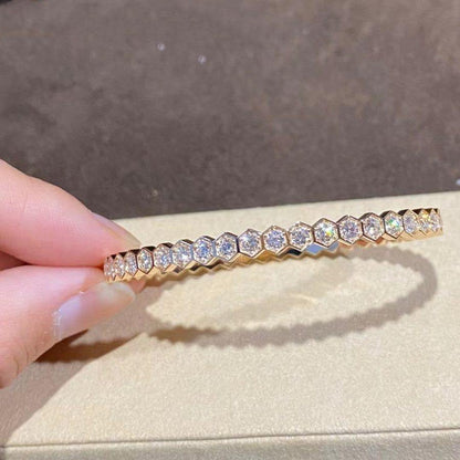 [⭐Shinejoy]BEE LOVE GOLDARMBAND VOLL DIAMANT
