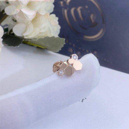 [⭐Shinejoy]BEE LOVE ピンクゴールド ダイヤモンドピアス