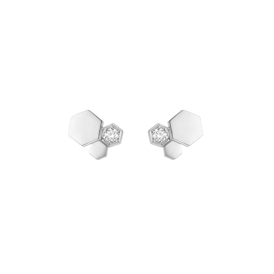 [⭐Shinejoy]BEE LOVE シルバーダイヤモンドピアス