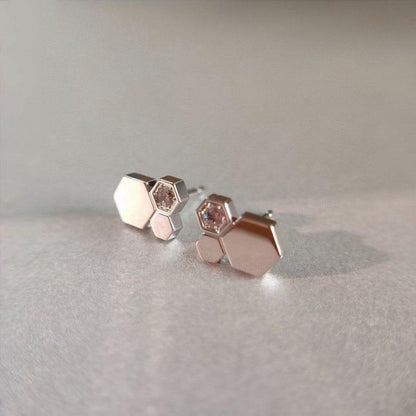 [⭐Shinejoy]BEE LOVE シルバーダイヤモンドピアス