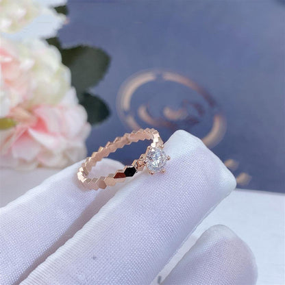 [⭐Shinejoy]BEE LOVE RING PINK GOLD 1 DIAMOND