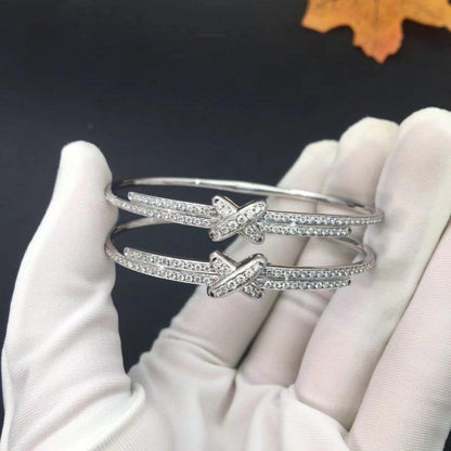 [⭐Shinejoy]JEUX DE BRACELET DIAMONDS SILVER