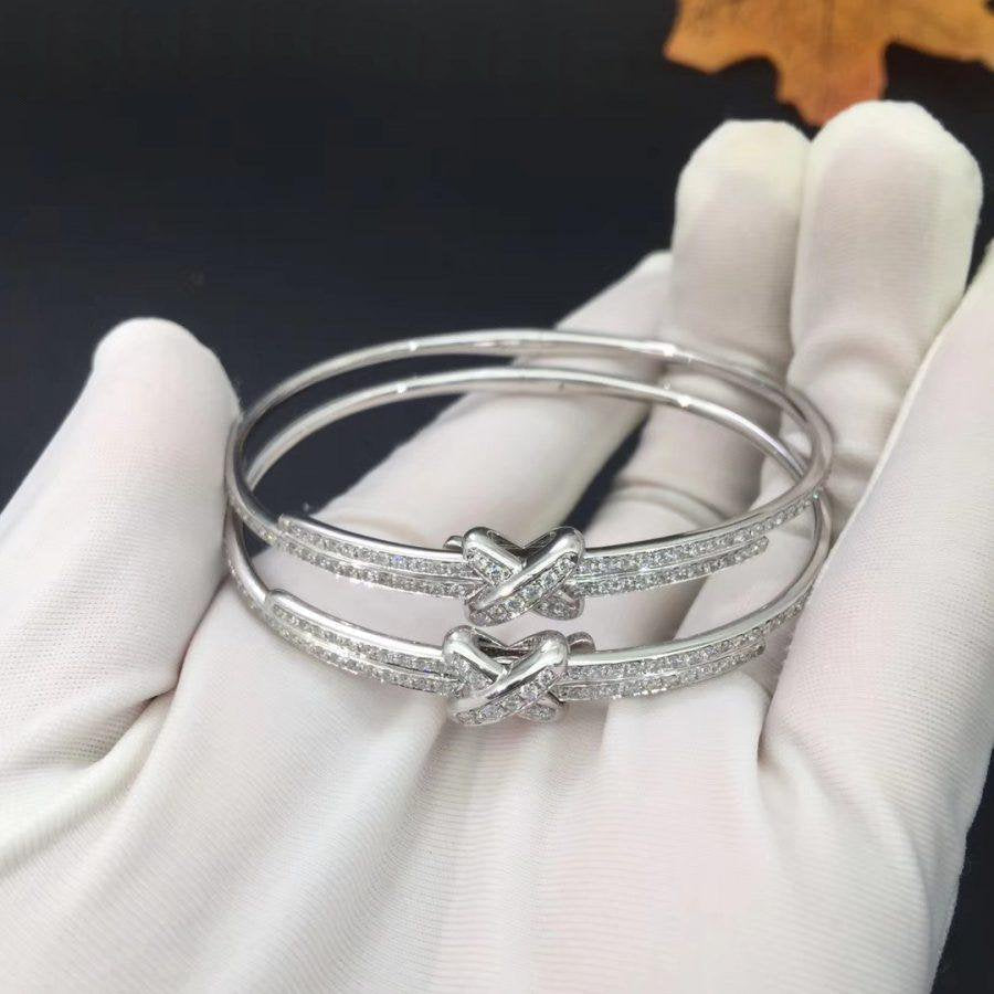 [⭐Shinejoy]JEUX DE BRACELET DIAMONDS SILVER