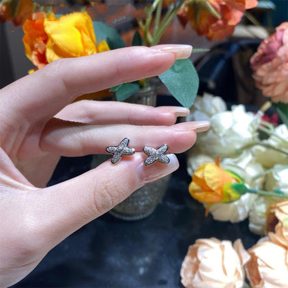 [⭐Shinejoy]シルバーダイヤモンドピアス