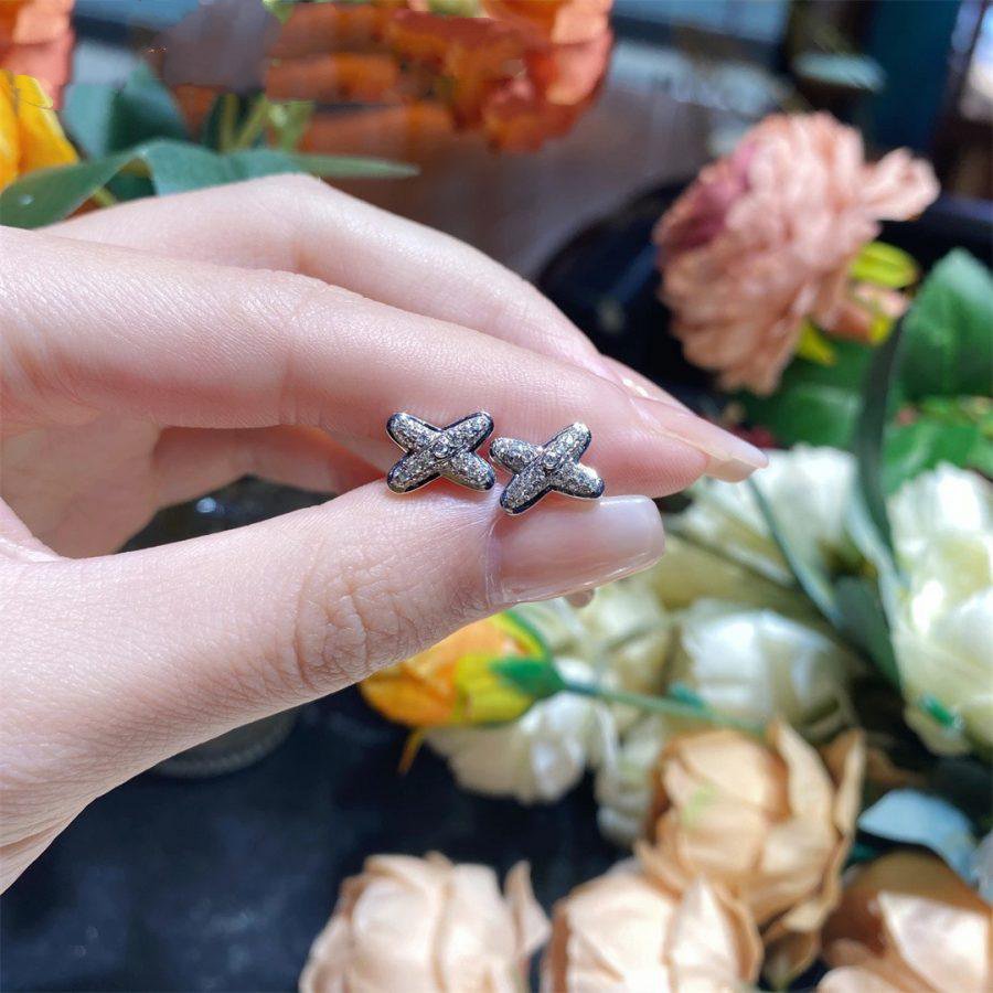 [⭐Shinejoy]シルバーダイヤモンドピアス