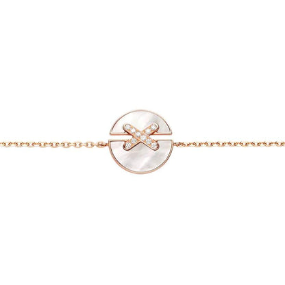 [⭐Shinejoy]JEUX DE BRACELET MOP PINK GOLD DIAMONDS