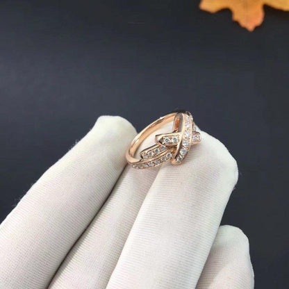 [⭐Shinejoy]JEUX DE RING ピンクゴールド ダイヤモンド