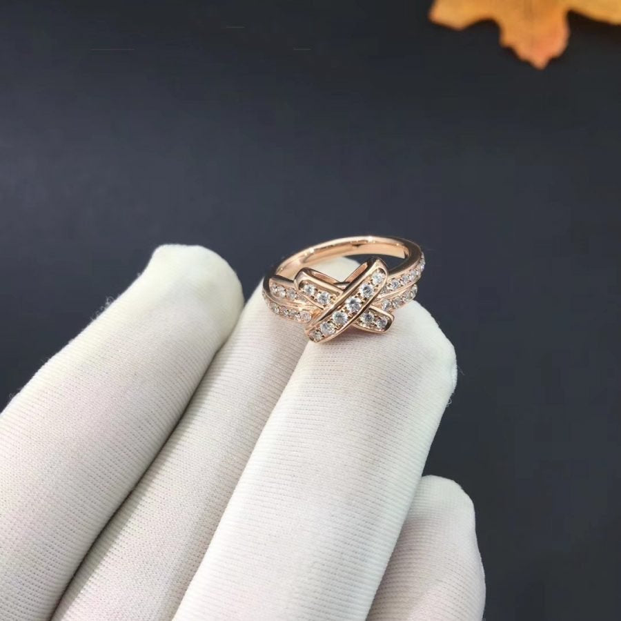 [⭐Shinejoy]JEUX DE RING ピンクゴールド ダイヤモンド