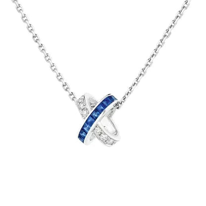[⭐Shinejoy]LIENS DIAMOND SILBERKETTE