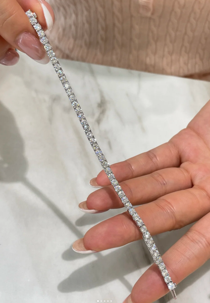 [⭐Shinejoy] クラシック・テニスブレスレット、ダイヤモンド52石