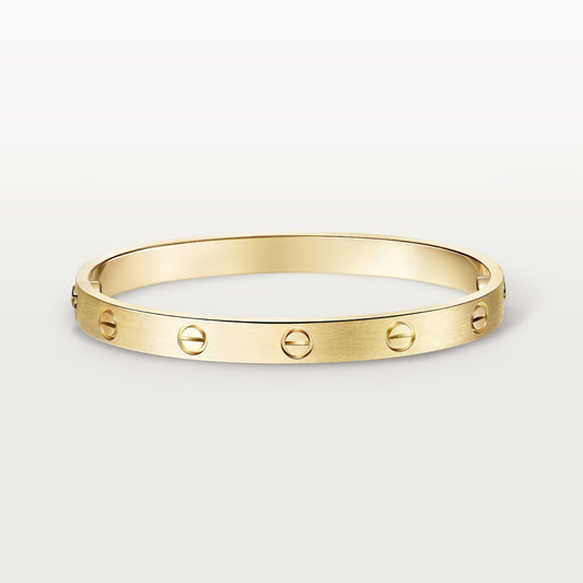 [⭐Shinejoy]LOVE ブレスレット 6.1MM ブラッシュド