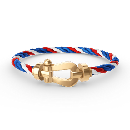 [⭐Shinejoy]FORCE LARGE HORSESHOE NO DIAMOND BRACELET GOLD