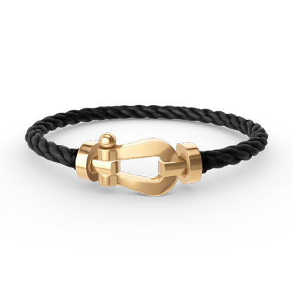 [⭐Shinejoy]FORCE LARGE HORSESHOE NO DIAMOND BRACELET GOLD