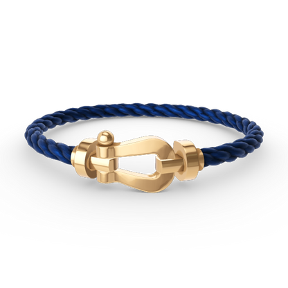 [⭐Shinejoy]FORCE LARGE HORSESHOE NO DIAMOND BRACELET GOLD