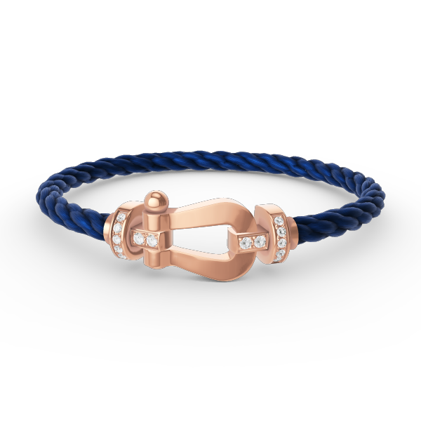 [⭐Shinejoy]FORCE LARGE HORSESHOE HALF DIAMOND BRACELET ROSE GOLD