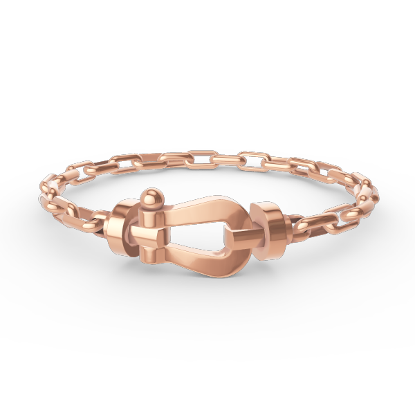 [⭐Shinejoy]FORCE LARGE HORSESHOE CLASP  METAL BRACELET
