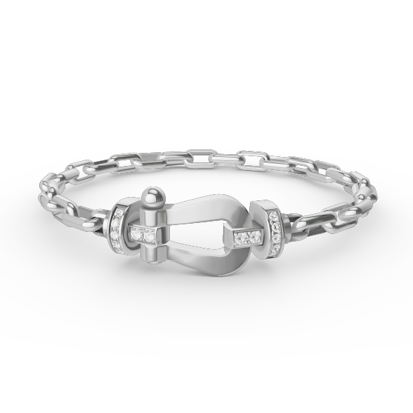 [⭐Shinejoy]FORCE LARGE HORSESHOE CLASP  METAL BRACELET