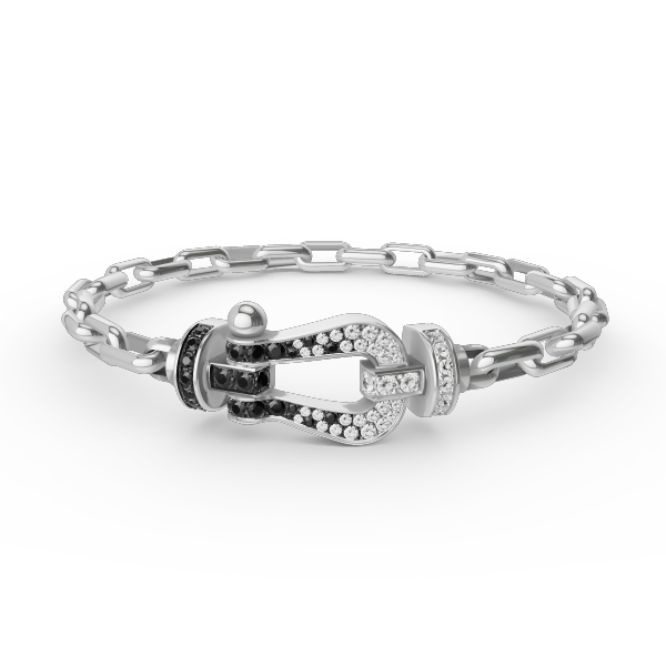 [⭐Shinejoy]FORCE LARGE HORSESHOE CLASP  METAL BRACELET