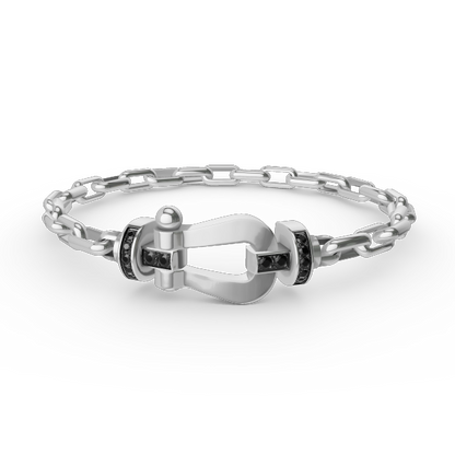 [⭐Shinejoy]FORCE LARGE HORSESHOE CLASP  METAL BRACELET