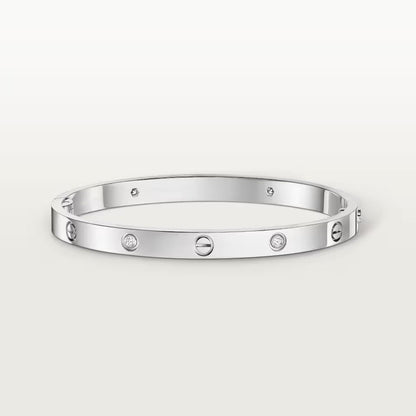[⭐Shinejoy]LOVE BRACELET 4.8MM 4 DIAMONDS