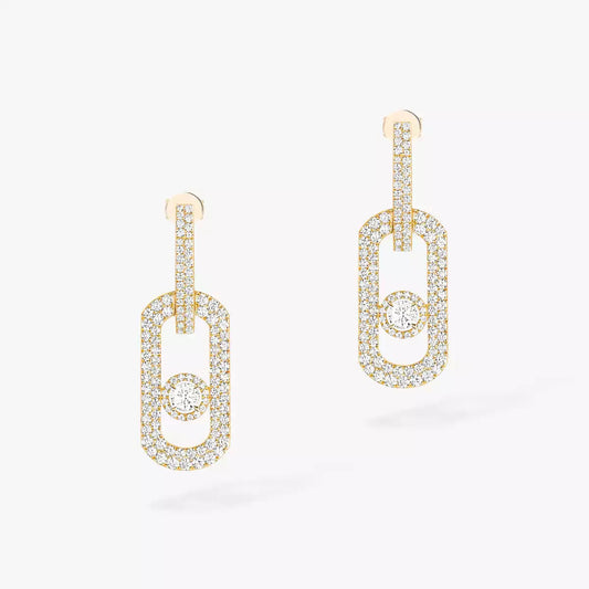 [⭐Shinejoy]So Move XL パヴェ ダイヤモンド ペンダント ピアス