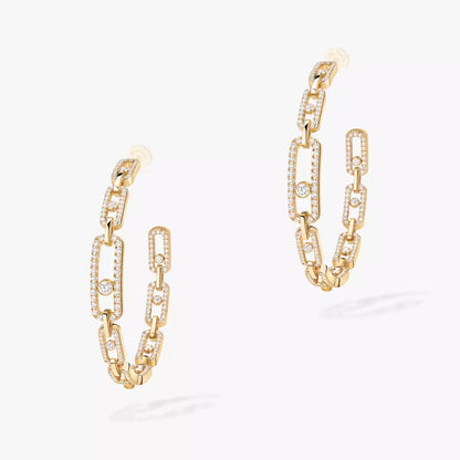 {
  "⭐Shinejoy": "⭐シャインジョイ",
  "Move Link Diamond Hoop Earrings": "ムーブリンク ダイヤモンド フープピアス"
}