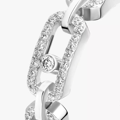 [⭐Shinejoy]Move Link Pave_-Set Diamond Ring in Gold