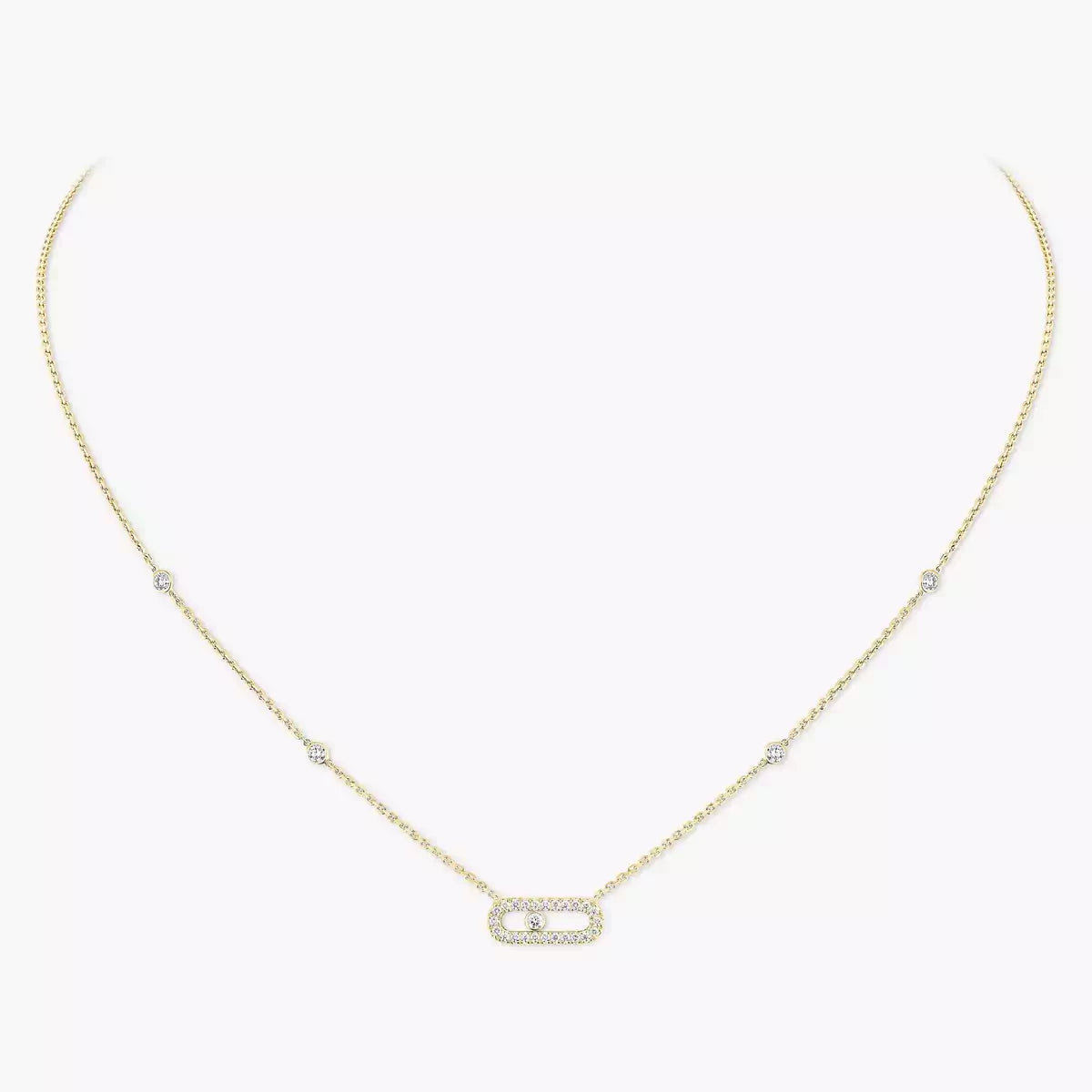 [⭐Shinejoy]Diamond Necklace Move Uno