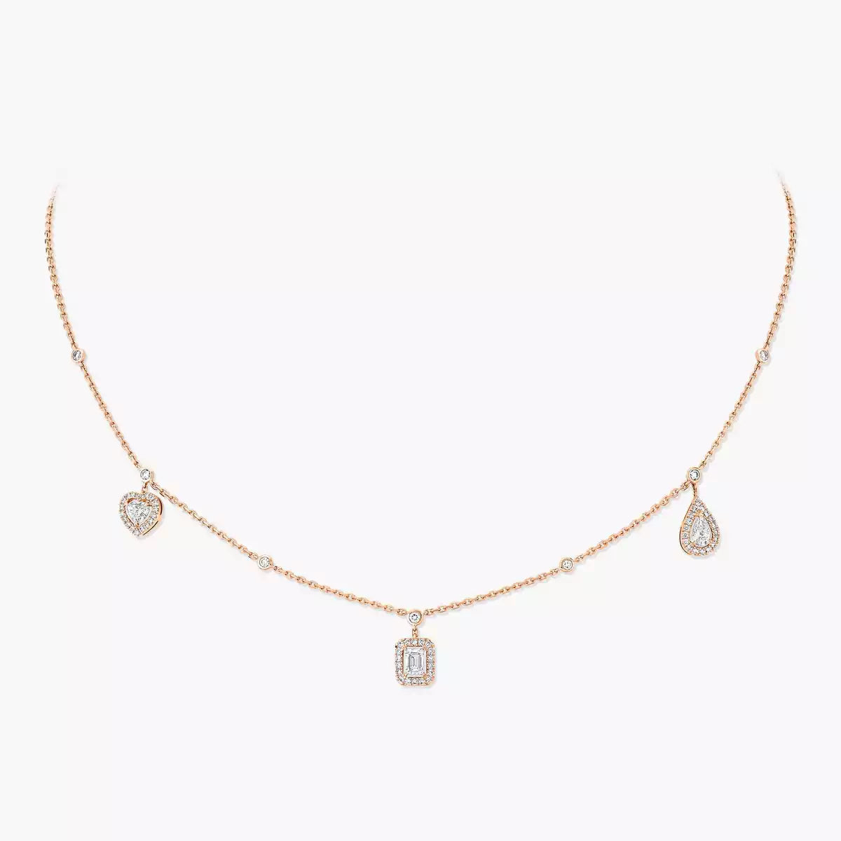[⭐Shinejoy]My Twin Diamond Necklace in Silver
