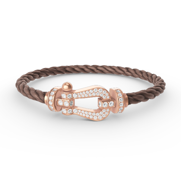 [⭐Shinejoy]FORCE LARGE HORSESHOE FULL DIAMOND BRACELET ROSE GOLD