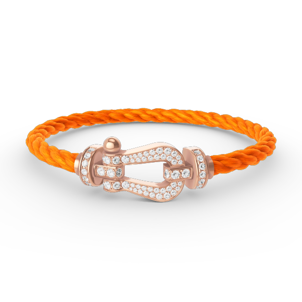[⭐Shinejoy]FORCE LARGE HORSESHOE FULL DIAMOND BRACELET ROSE GOLD