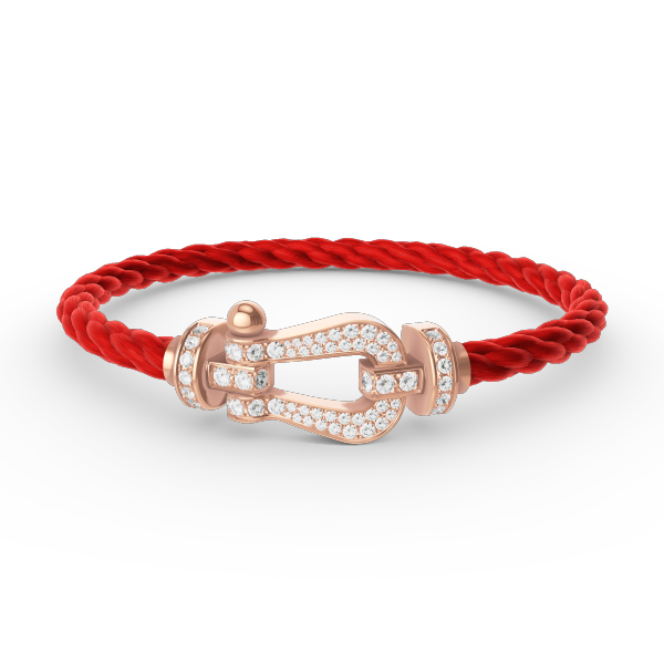 [⭐Shinejoy]FORCE LARGE HORSESHOE FULL DIAMOND BRACELET ROSE GOLD