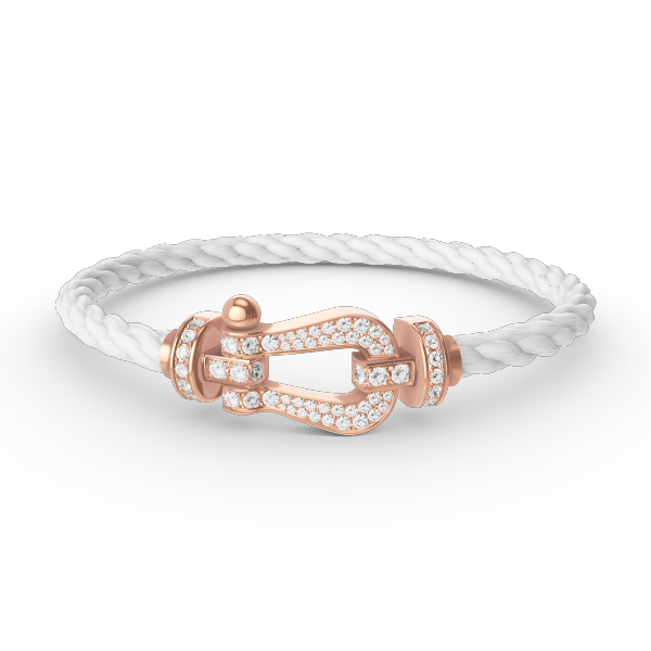 [⭐Shinejoy]FORCE LARGE HORSESHOE FULL DIAMOND BRACELET ROSE GOLD