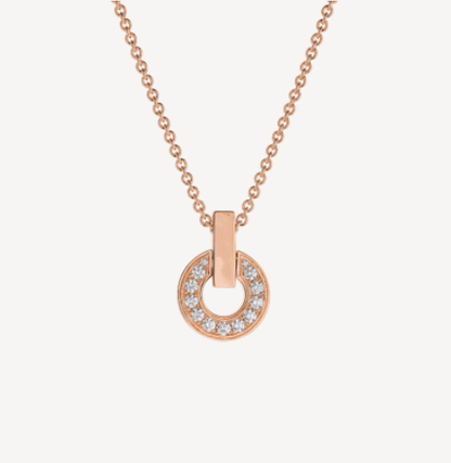 [⭐Shinejoy]GARI HALSKETTE ROSÉGOLD DIAMANT