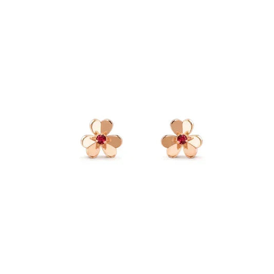[⭐Shinejoy]フリヴォル フラワー ピンク ピアス
