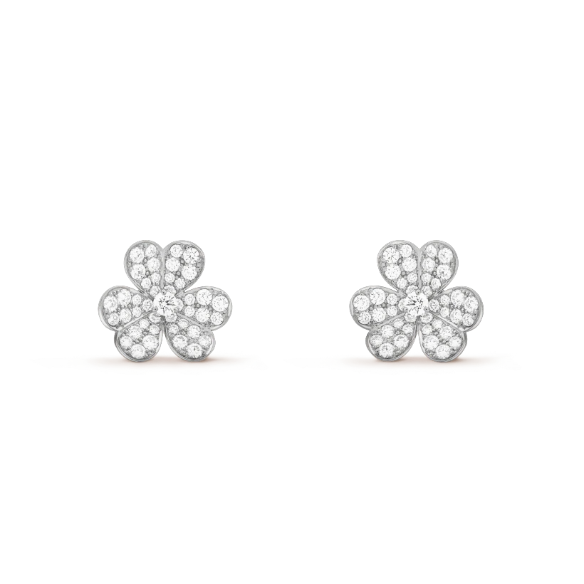 [⭐Shinejoy]フリヴォル シルバー フラワー ダイヤモンド ピアス