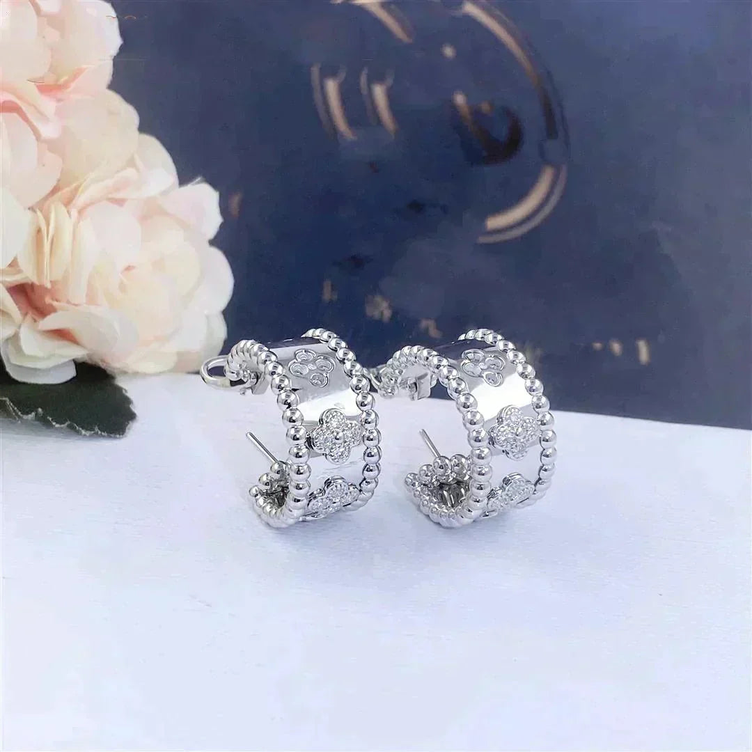 [⭐Shinejoy]PERLEE ダイヤモンドイヤリング