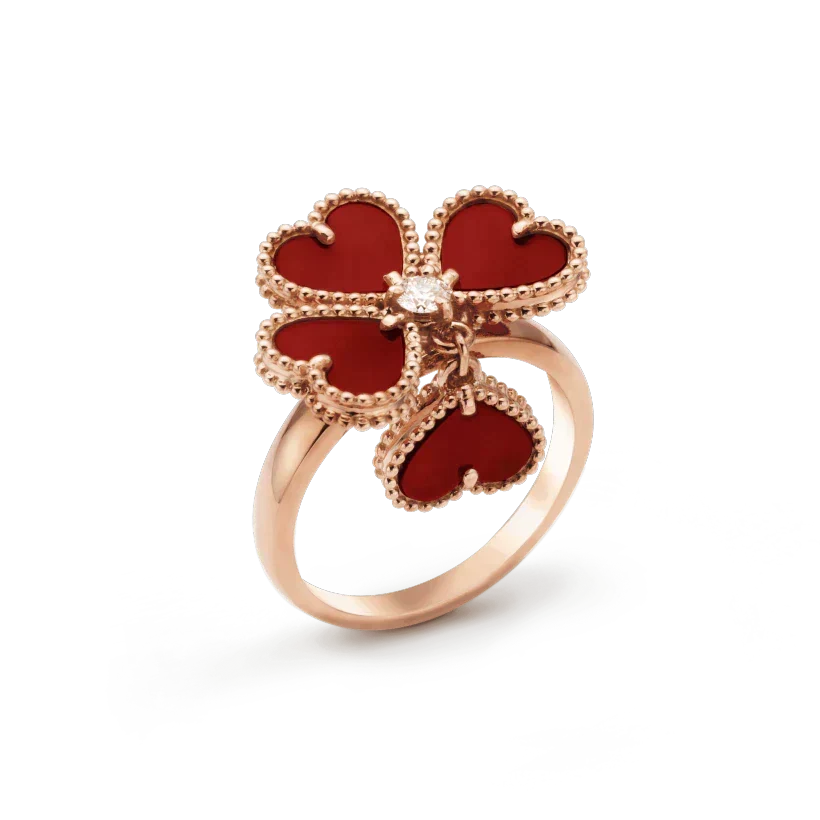[⭐Shinejoy]SÜSSKLEE KARNEOL-RING